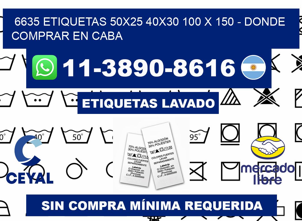 6635 etiquetas 50x25 40x30 100 x 150 - Donde Comprar en Caba