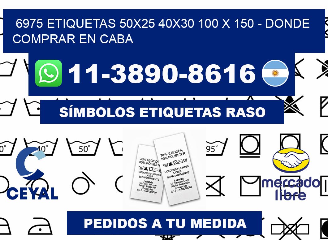 6975 etiquetas 50x25 40x30 100 x 150 - Donde Comprar en Caba