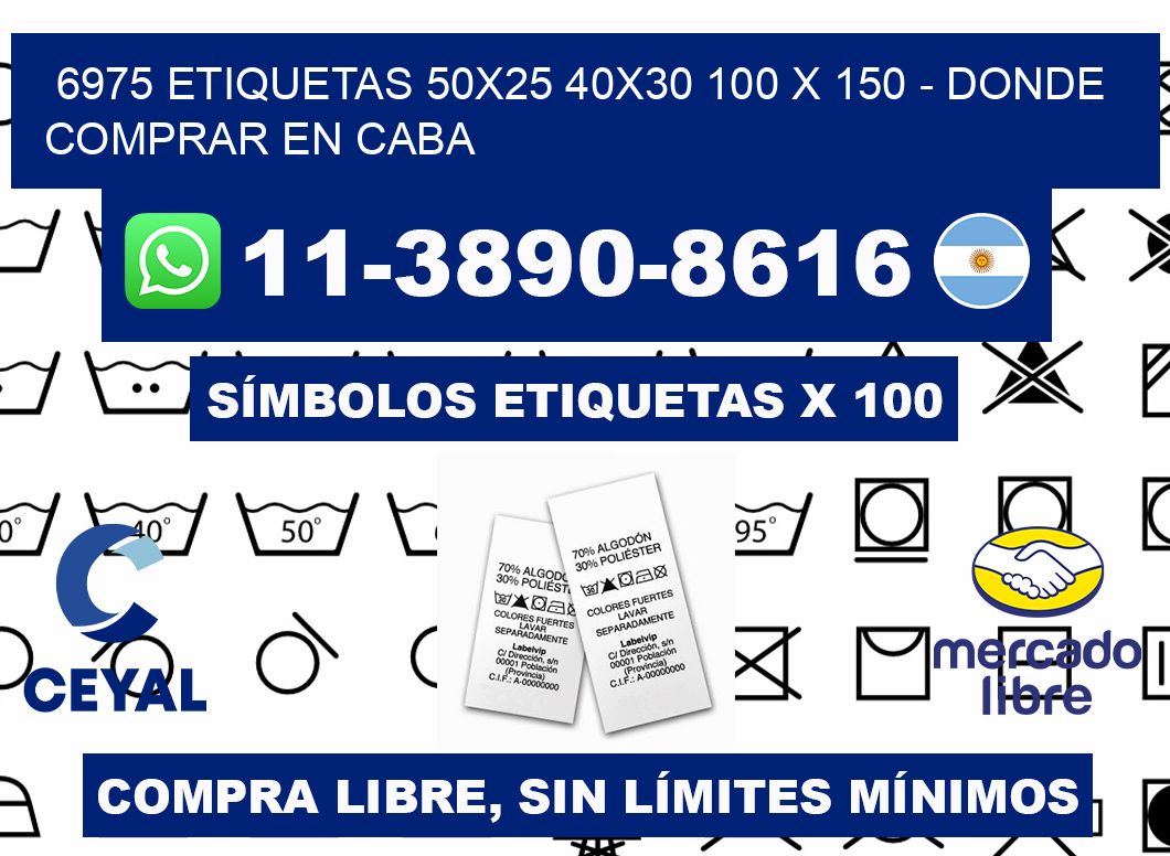 6975 etiquetas 50x25 40x30 100 x 150 - Donde Comprar en Caba