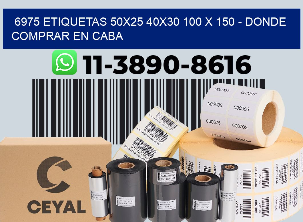 6975 etiquetas 50x25 40x30 100 x 150 - Donde Comprar en Caba