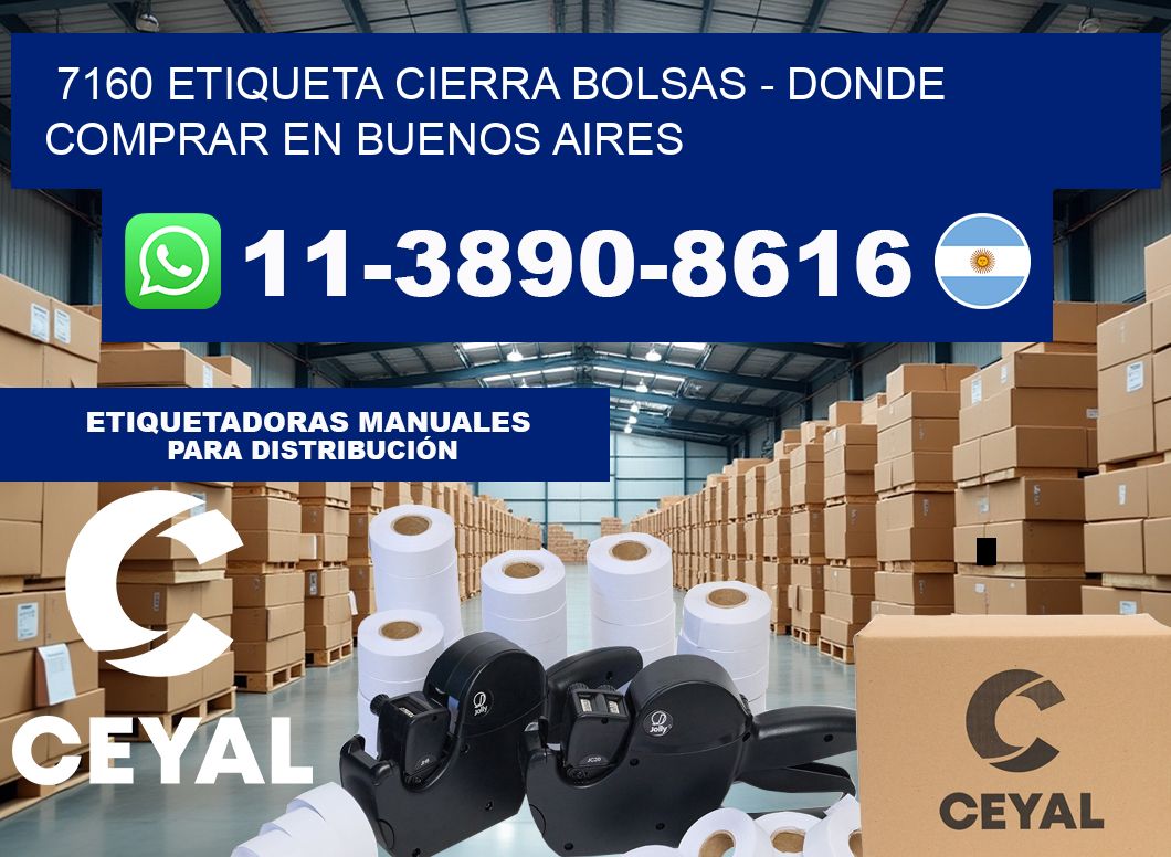 7160 etiqueta Cierra Bolsas – Donde Comprar en Buenos Aires