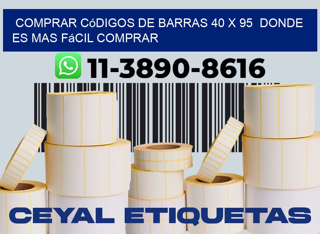 Comprar códigos de barras 40 x 95  Donde es mas fácil comprar