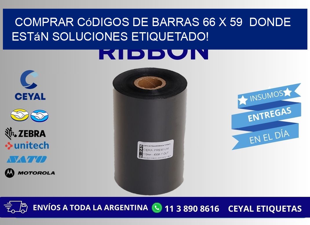 Comprar códigos de barras 66 x 59  donde están soluciones etiquetado!