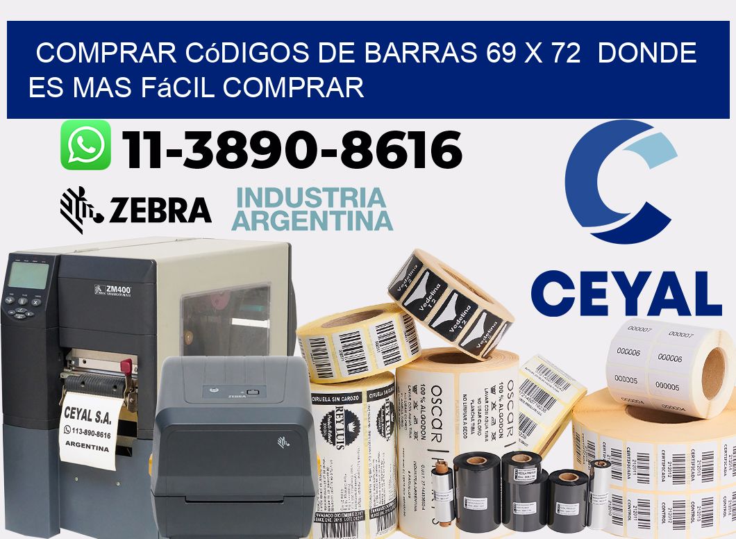 Comprar códigos de barras 69 x 72  Donde es mas fácil comprar