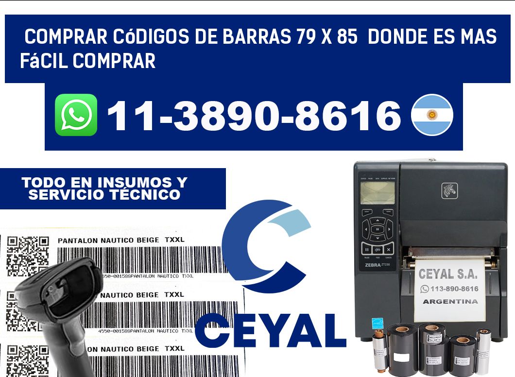 Comprar códigos de barras 79 x 85  Donde es mas fácil comprar