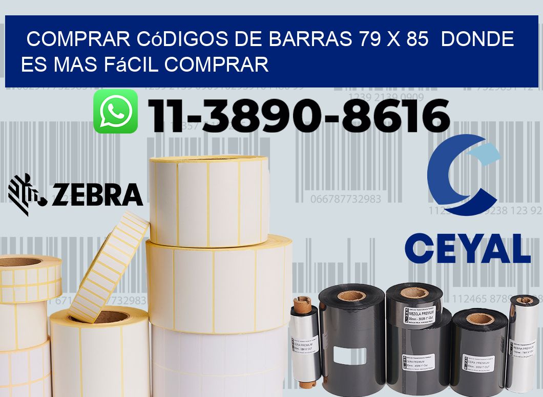 Comprar códigos de barras 79 x 85  Donde es mas fácil comprar