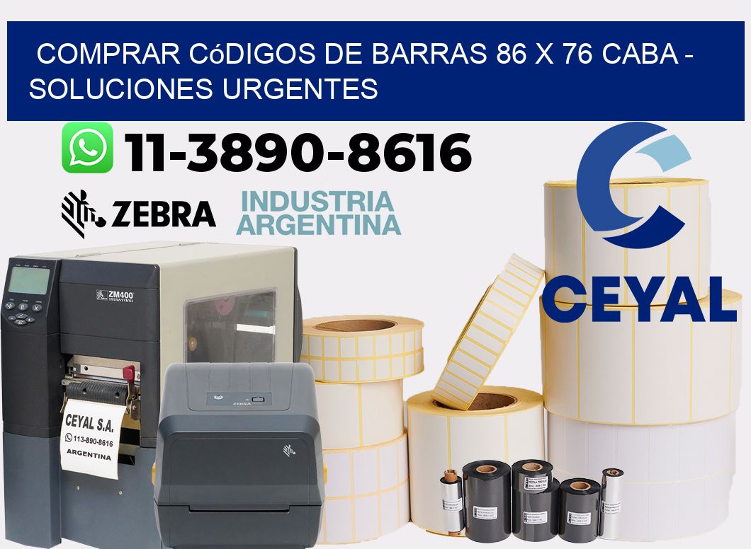 Comprar códigos de barras 86 x 76 CABA - soluciones urgentes