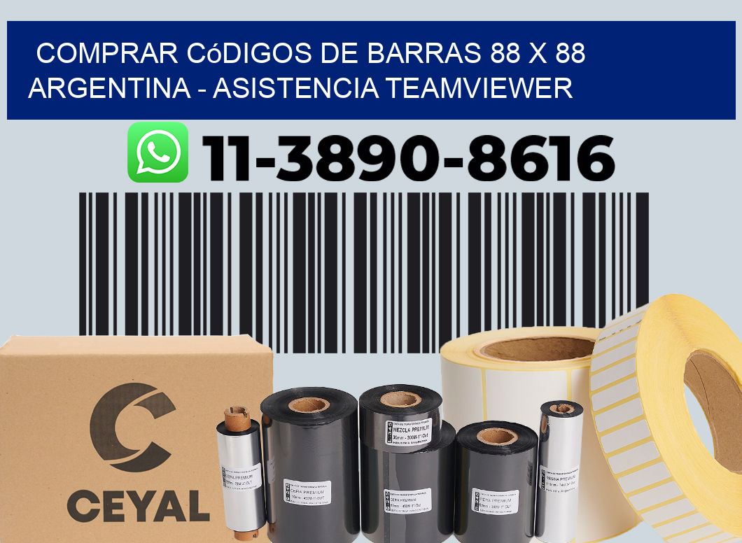 Comprar códigos de barras 88 x 88 argentina - asistencia teamviewer