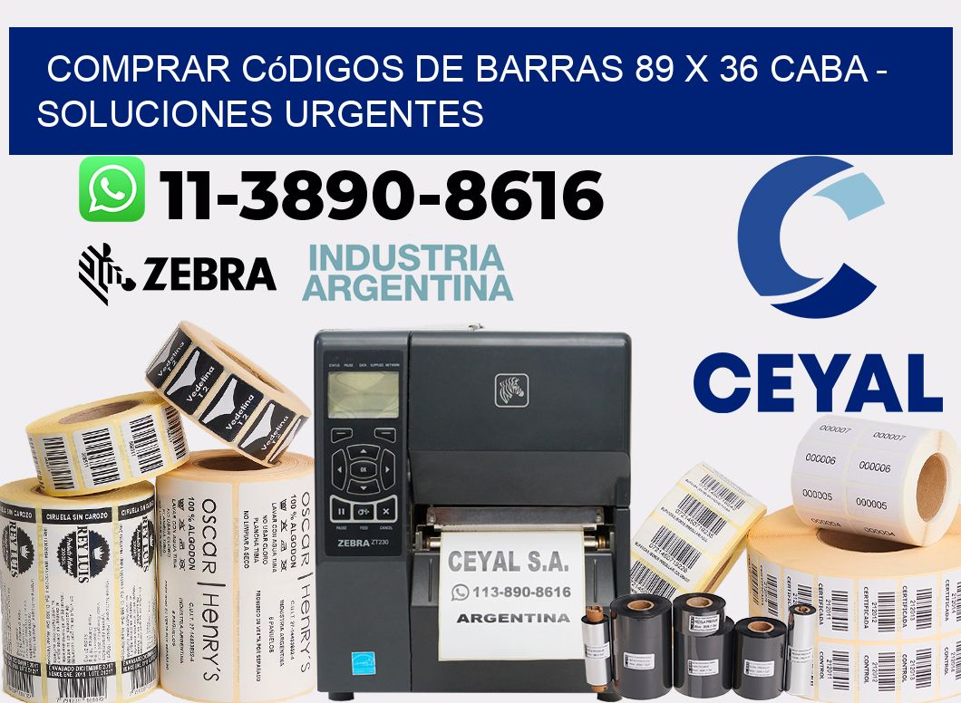 Comprar códigos de barras 89 x 36 CABA - soluciones urgentes
