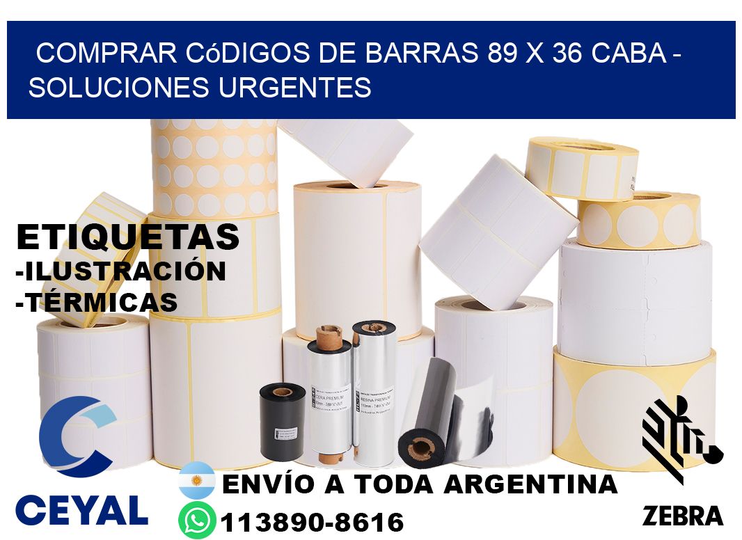 Comprar códigos de barras 89 x 36 CABA - soluciones urgentes