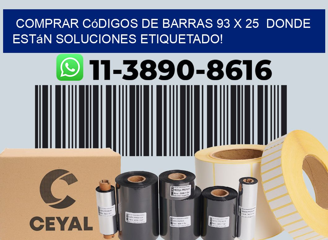 Comprar códigos de barras 93 x 25  donde están soluciones etiquetado!