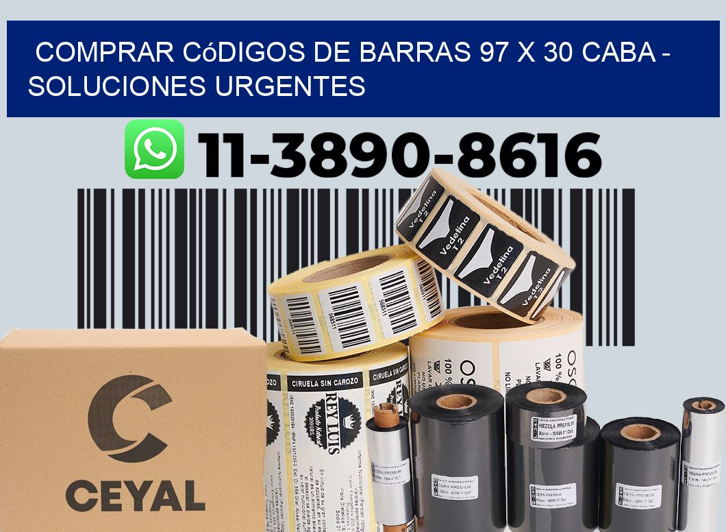 Comprar códigos de barras 97 x 30 CABA - soluciones urgentes
