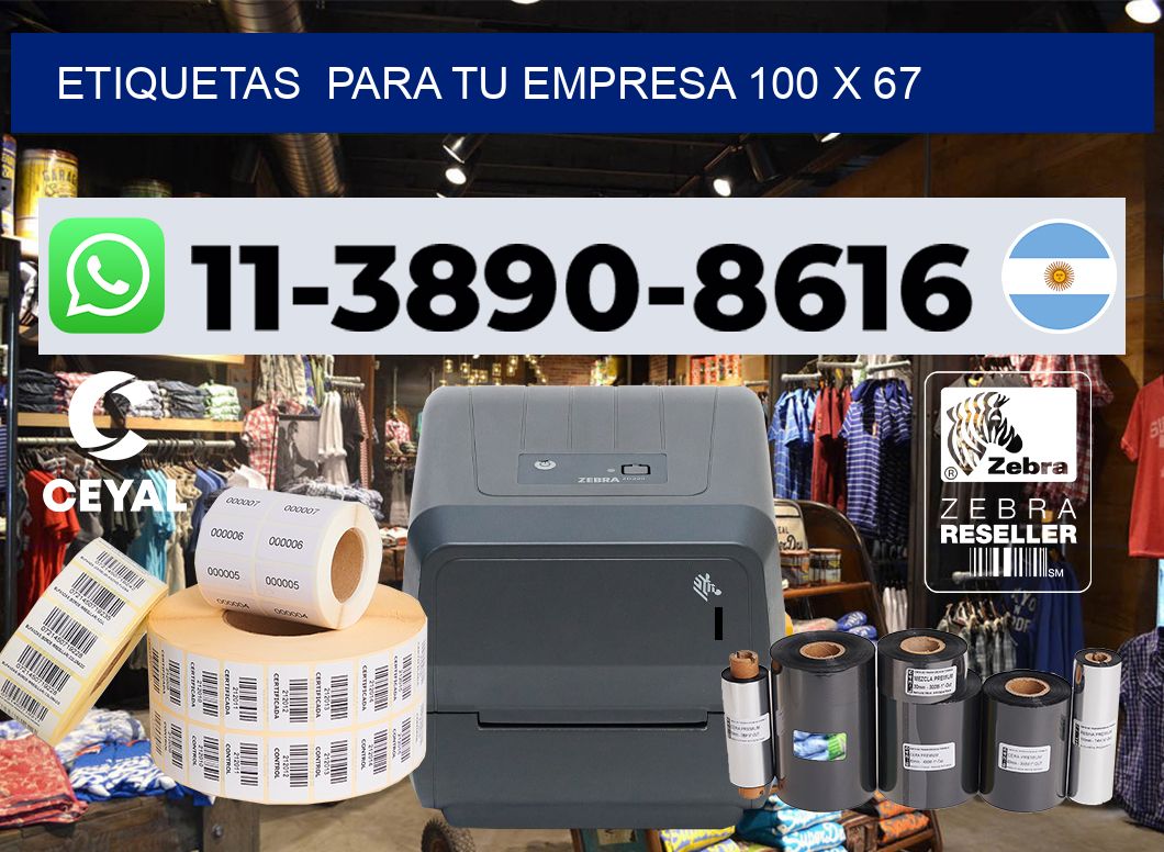 Etiquetas  para tu empresa 100 x 67