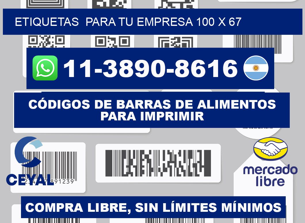 Etiquetas  para tu empresa 100 x 67