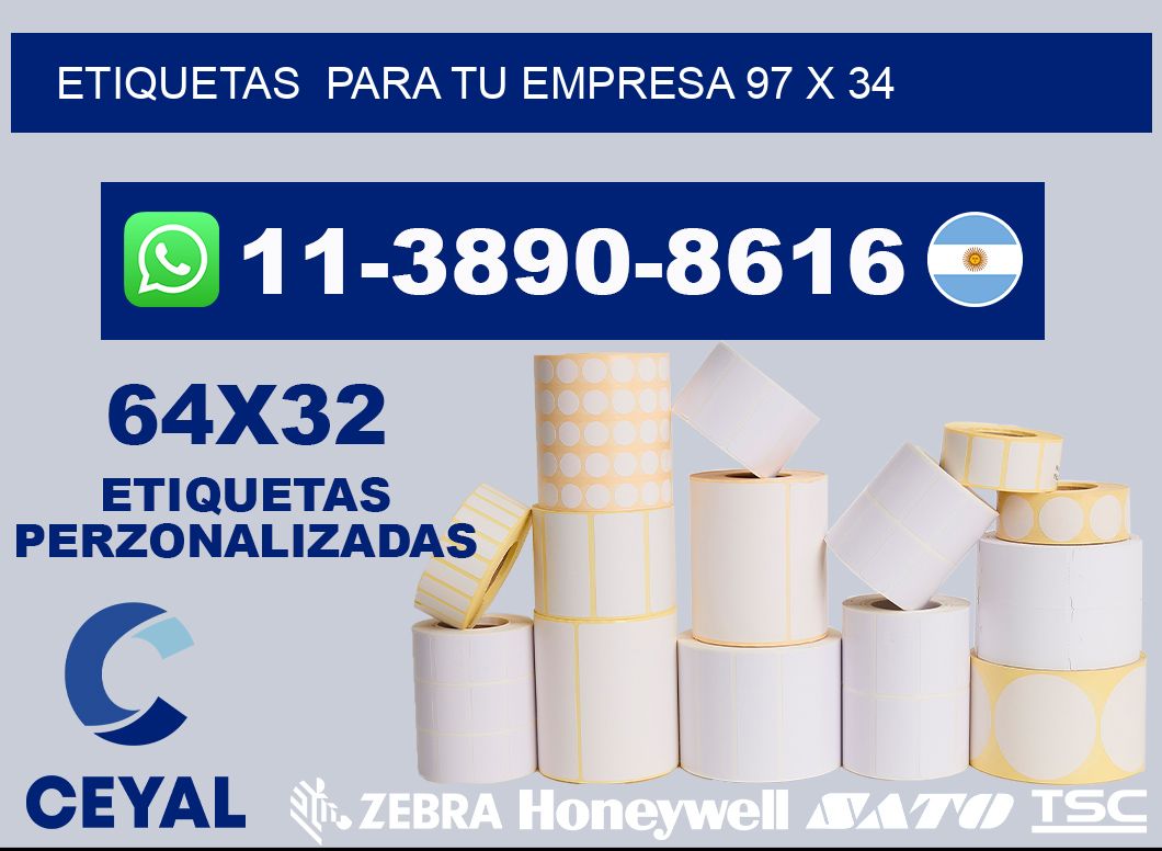 Etiquetas para tu empresa 97 x 34