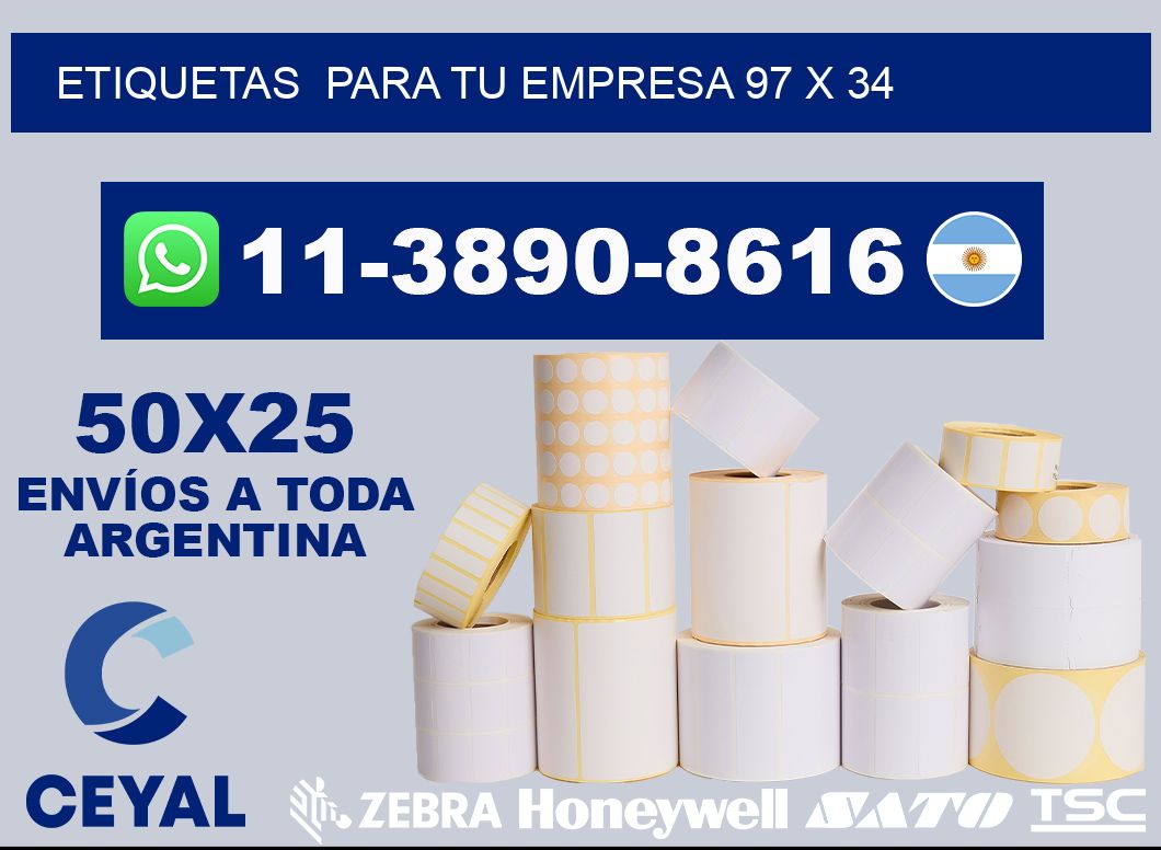 Etiquetas para tu empresa 97 x 34