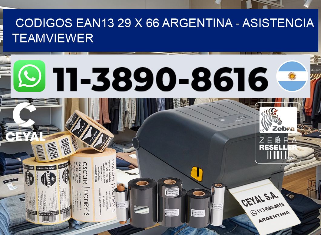 codigos ean13 29 x 66 argentina - asistencia teamviewer