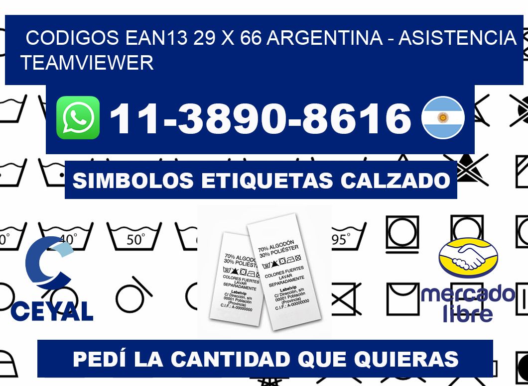 codigos ean13 29 x 66 argentina - asistencia teamviewer