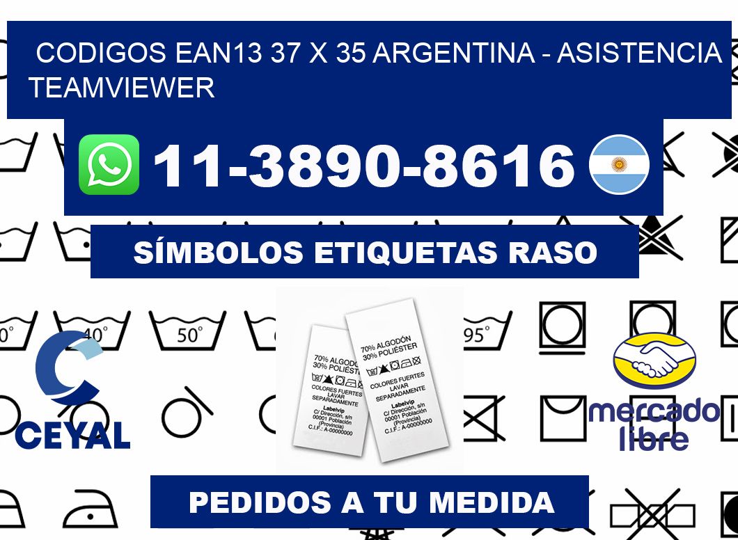 codigos ean13 37 x 35 argentina - asistencia teamviewer