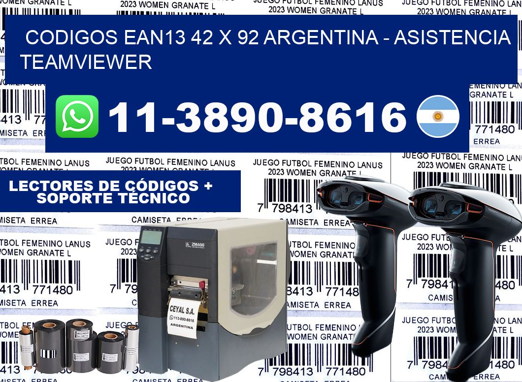 codigos ean13 42 x 92 argentina – asistencia teamviewer