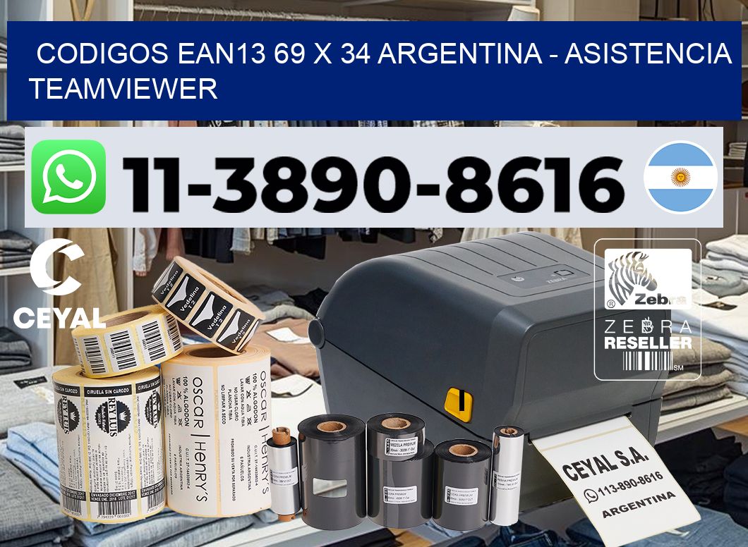 codigos ean13 69 x 34 argentina - asistencia teamviewer