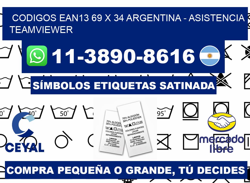 codigos ean13 69 x 34 argentina - asistencia teamviewer
