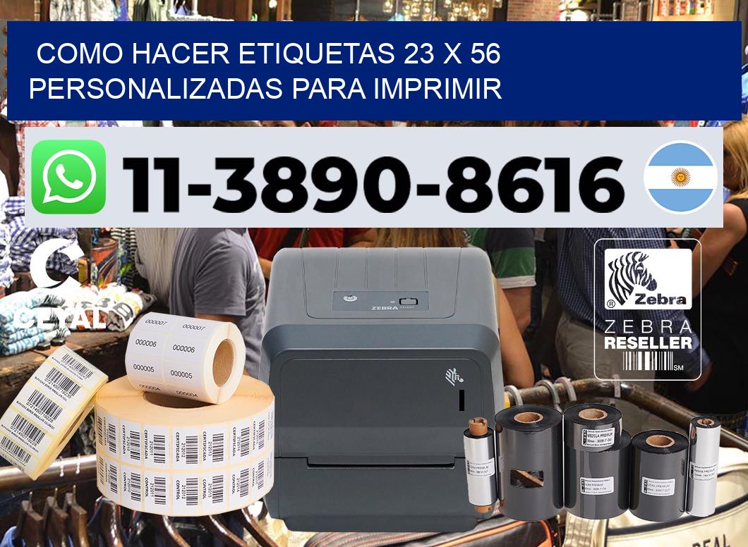 como hacer etiquetas 23 x 56 personalizadas para imprimir