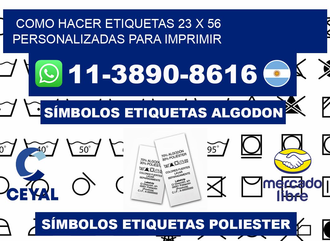 como hacer etiquetas 23 x 56 personalizadas para imprimir