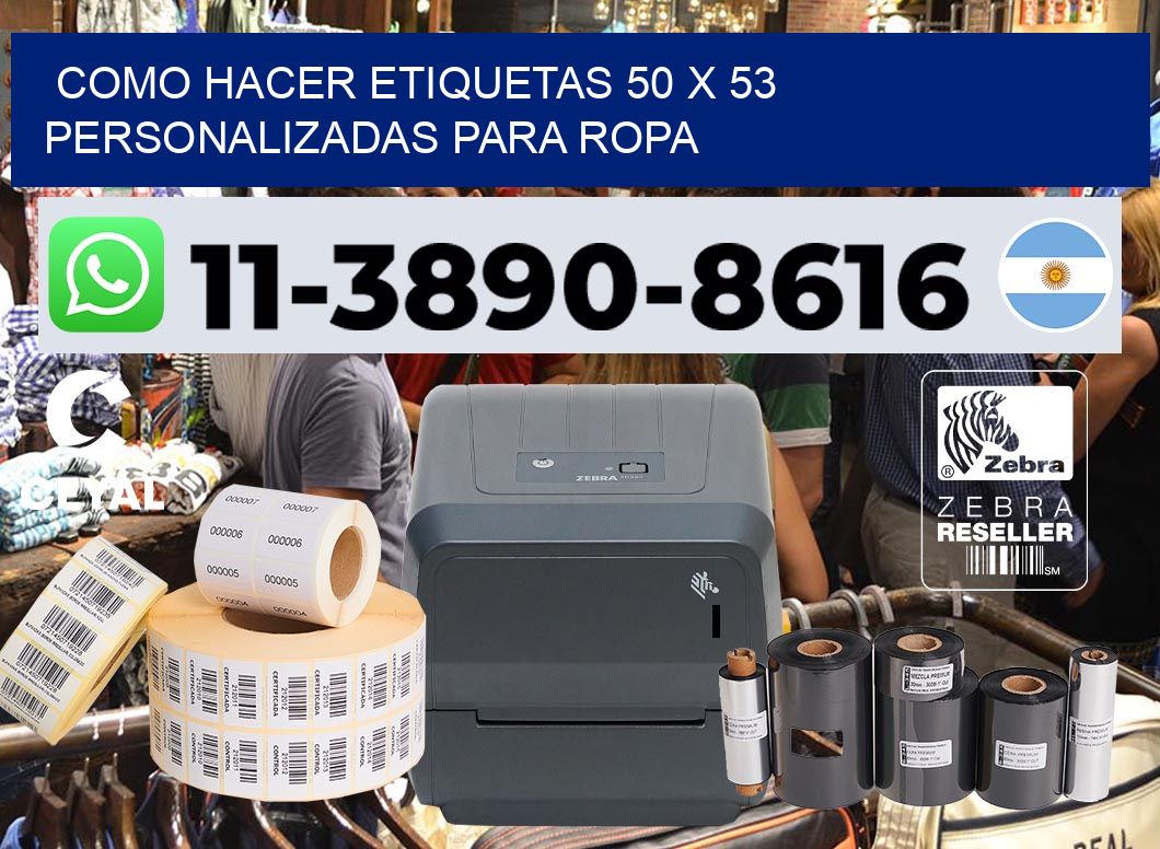 como hacer etiquetas 50 x 53 personalizadas para ropa