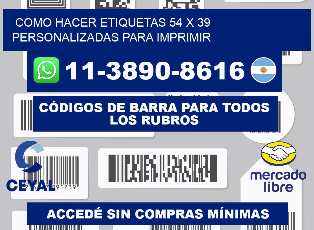 como hacer etiquetas 54 x 39 personalizadas para imprimir