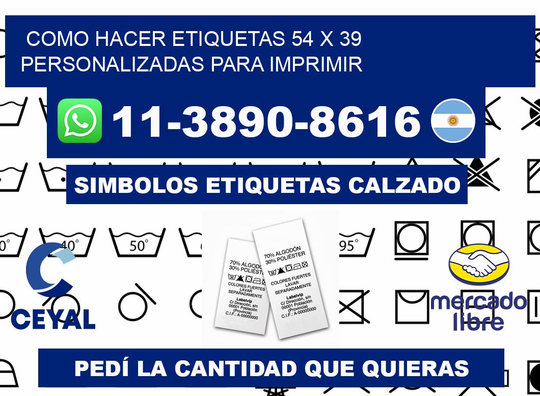 como hacer etiquetas 54 x 39 personalizadas para imprimir
