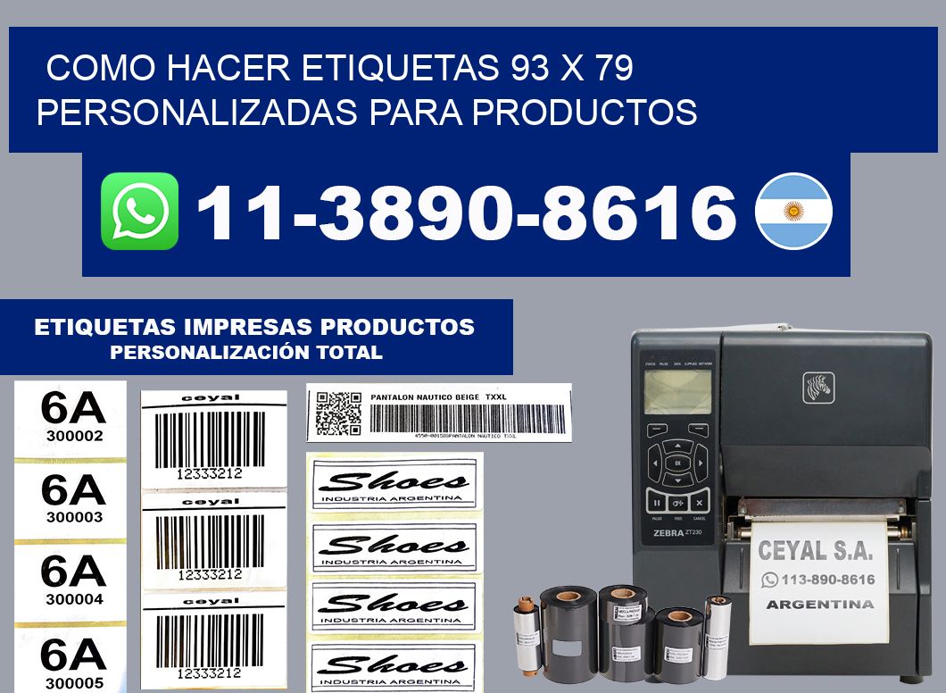 como hacer etiquetas 93 x 79 personalizadas para productos