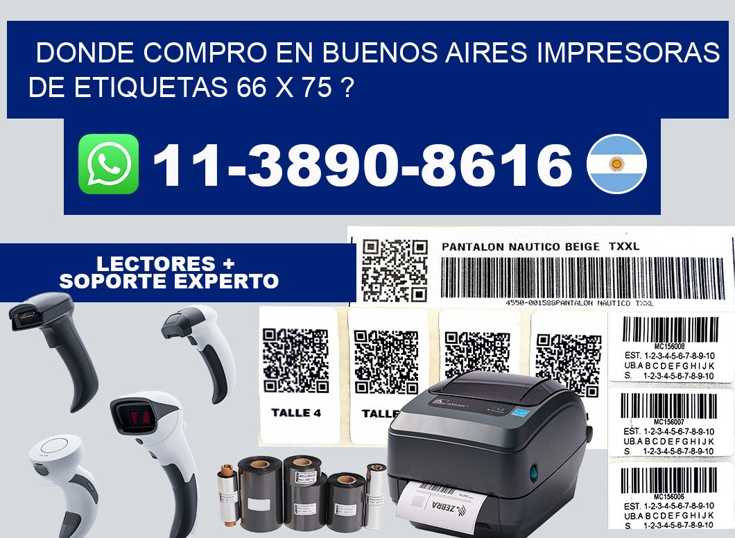 donde compro en buenos aires impresoras de etiquetas 66 x 75 ?