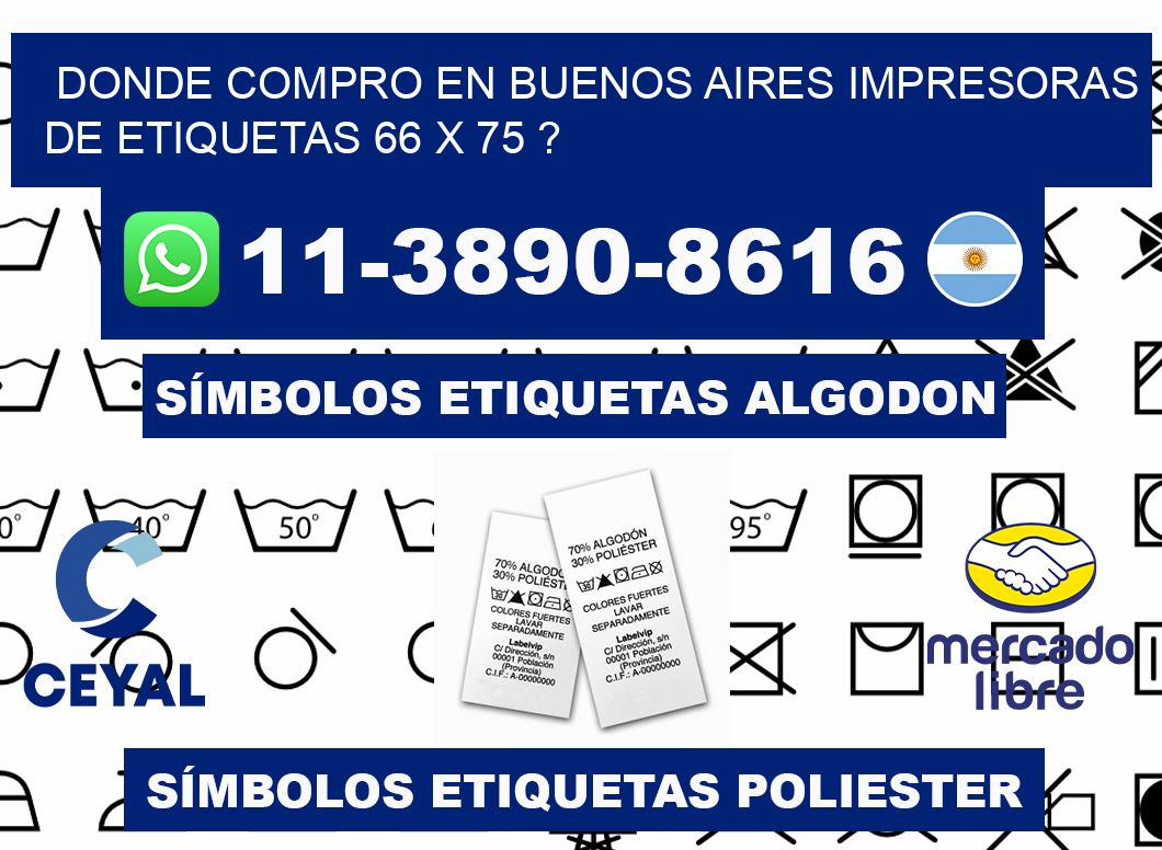 donde compro en buenos aires impresoras de etiquetas 66 x 75 ?