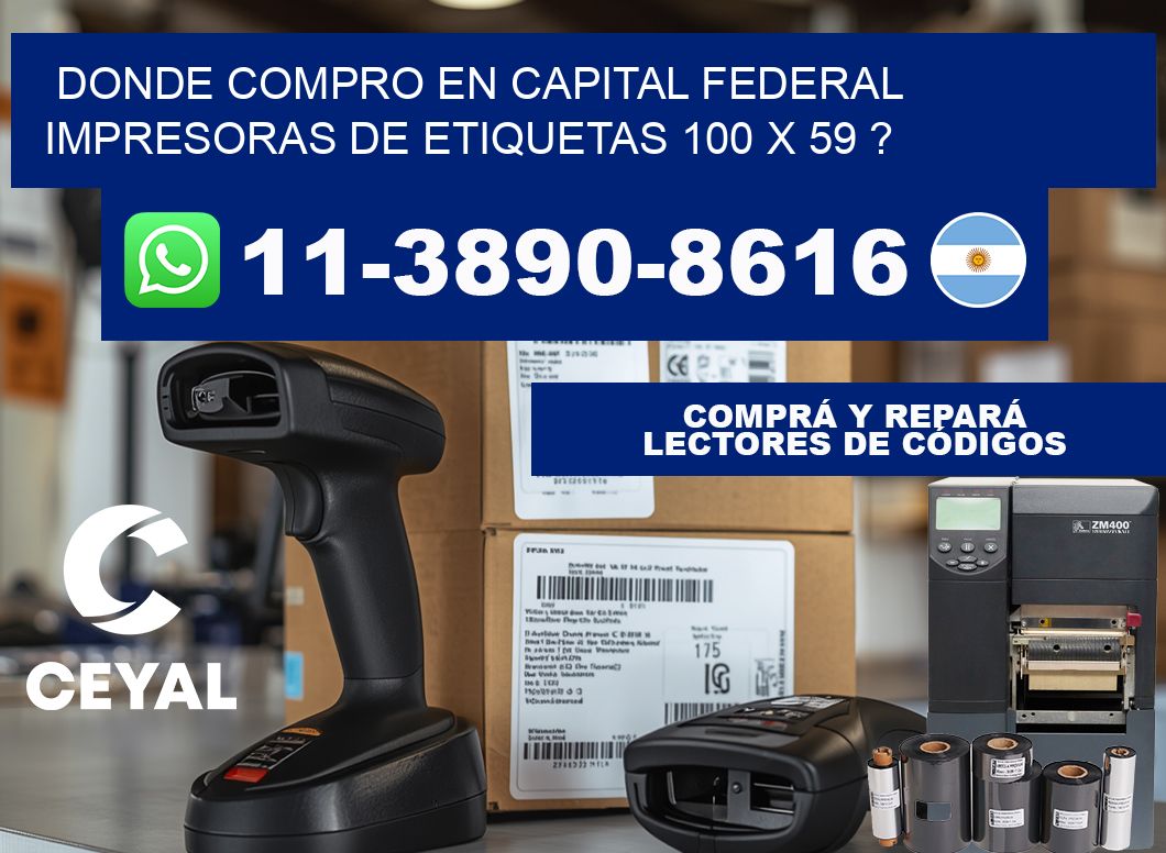 donde compro en capital federal impresoras de etiquetas 100 x 59 ?