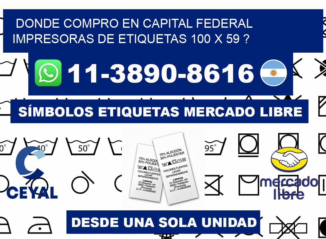 donde compro en capital federal impresoras de etiquetas 100 x 59 ?