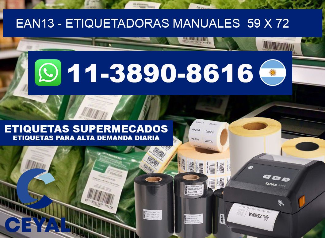 ean13 - Etiquetadoras Manuales 59 x 72