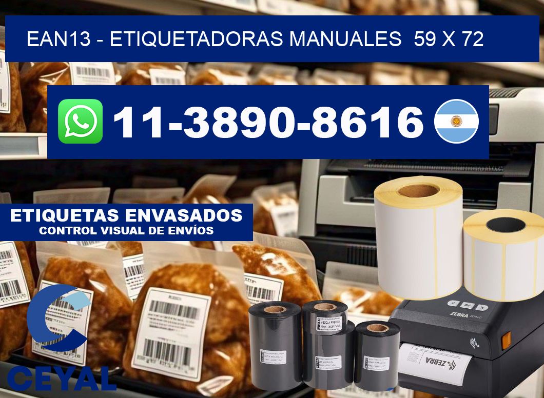 ean13 - Etiquetadoras Manuales 59 x 72