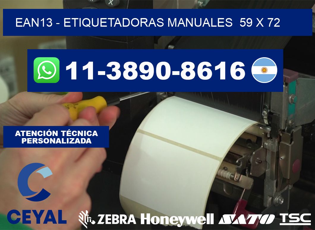 ean13 - Etiquetadoras Manuales 59 x 72