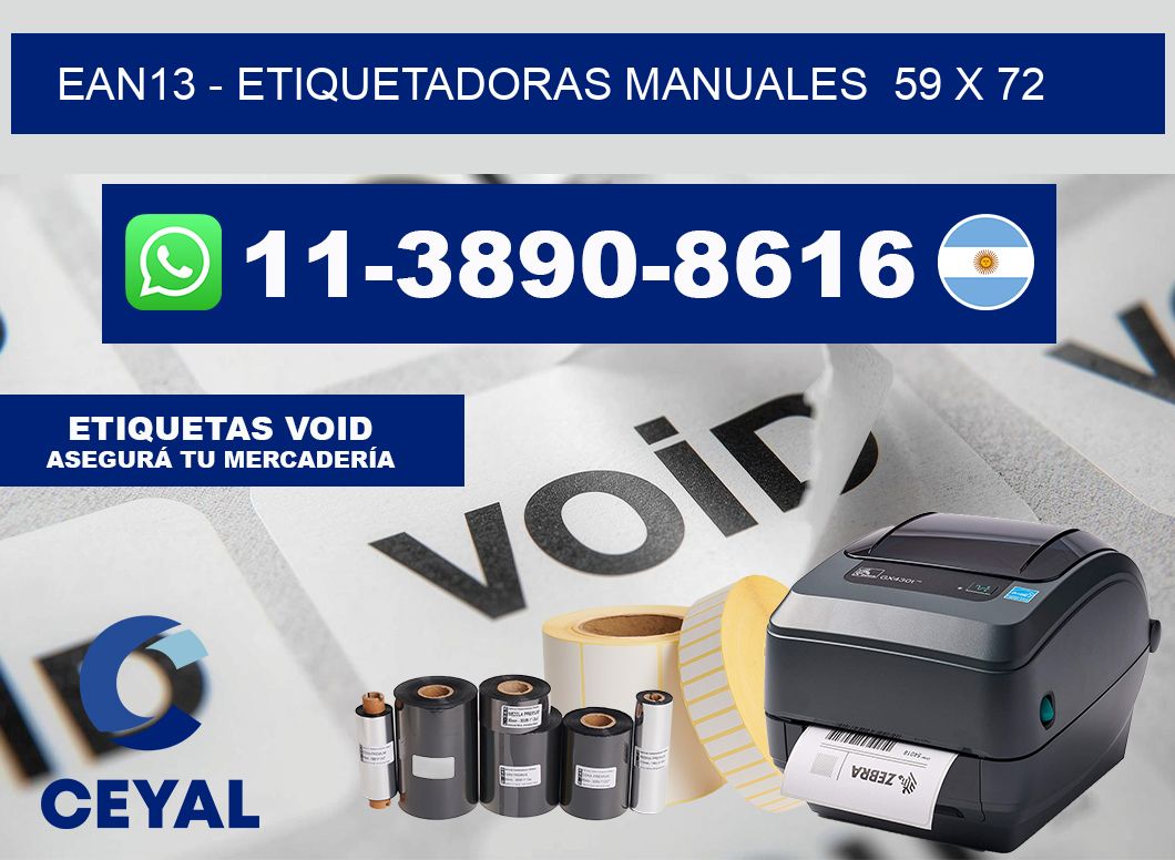 ean13 - Etiquetadoras Manuales 59 x 72