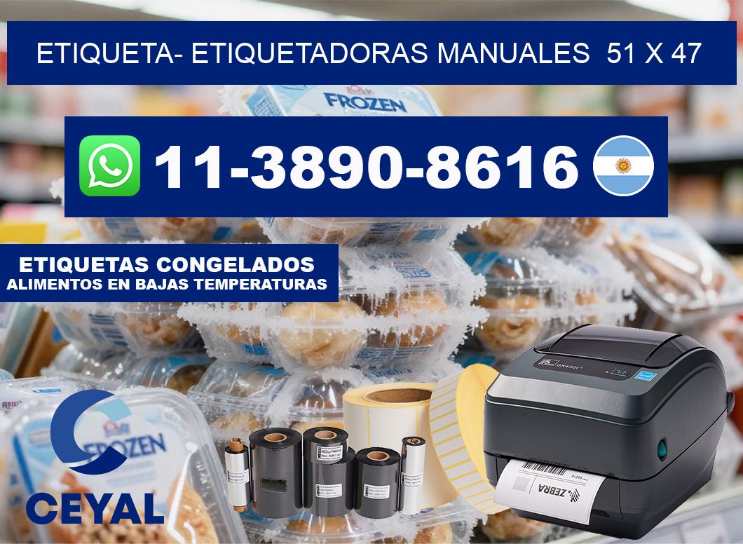 etiqueta- Etiquetadoras Manuales  51 x 47