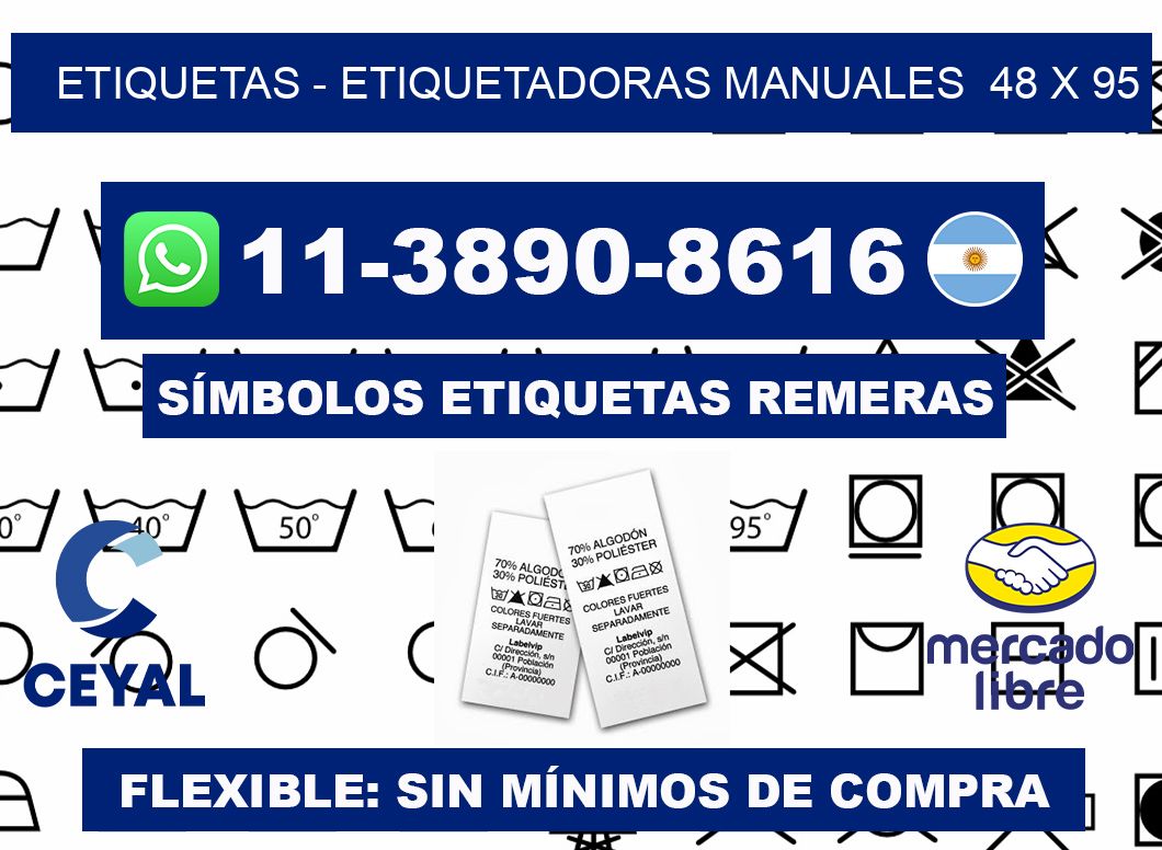 etiquetas - Etiquetadoras Manuales  48 x 95