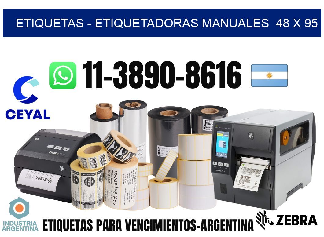 etiquetas – Etiquetadoras Manuales  48 x 95