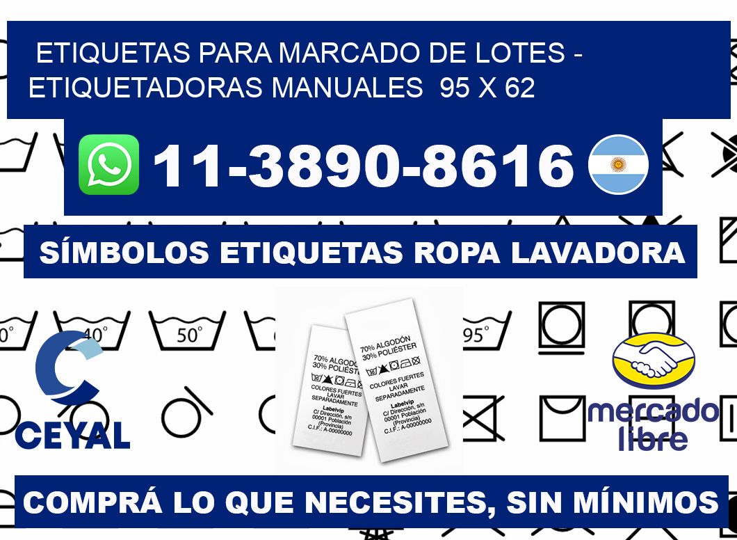 etiquetas para marcado de lotes - Etiquetadoras Manuales  95 x 62