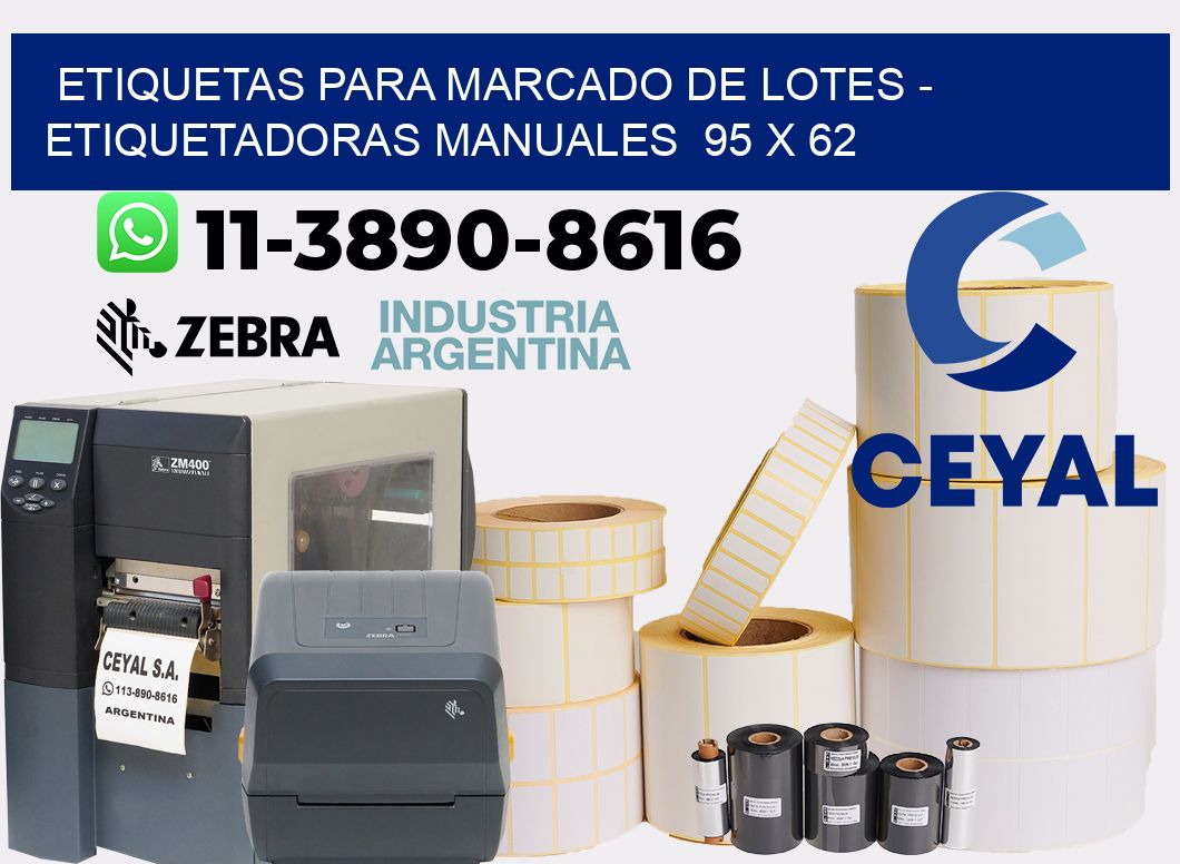 etiquetas para marcado de lotes – Etiquetadoras Manuales  95 x 62
