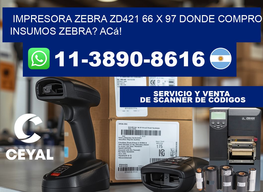 impresora zebra zd421 66 x 97 Donde compro insumos zebra? Acá!