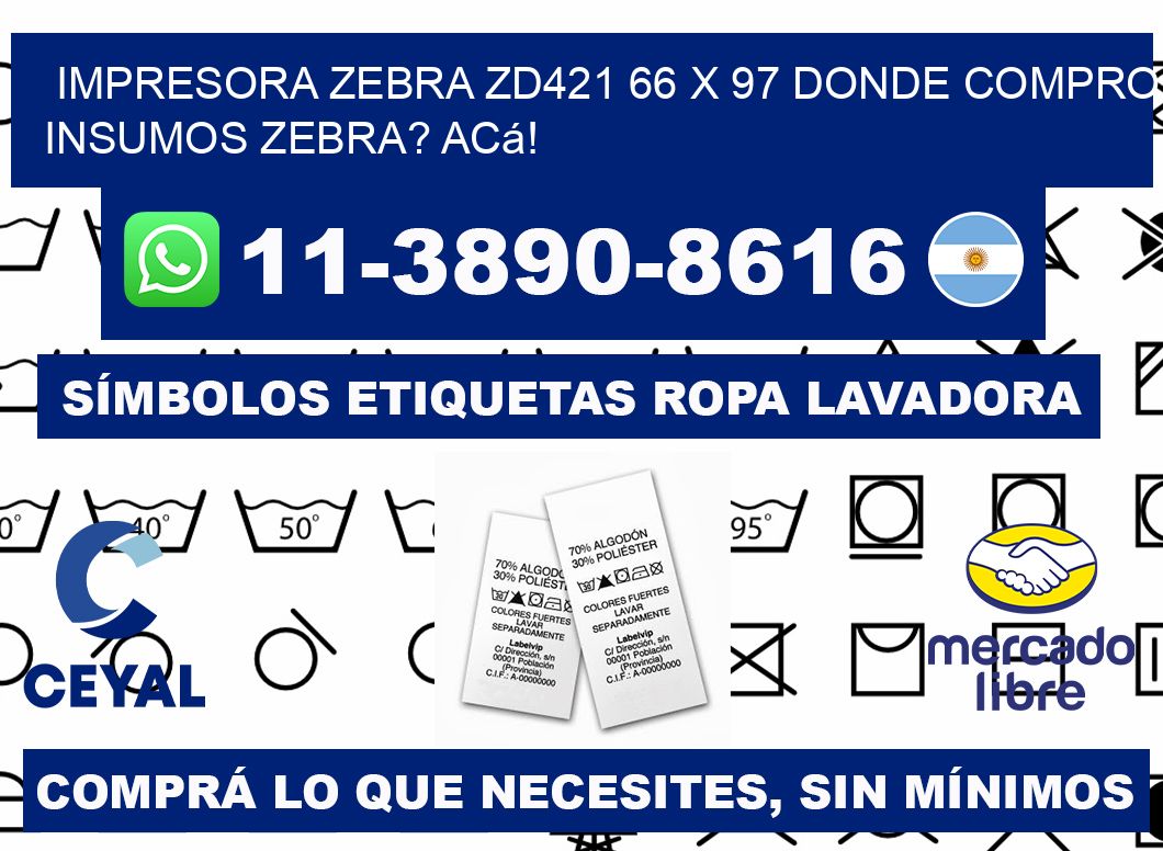 impresora zebra zd421 66 x 97 Donde compro insumos zebra? Acá!