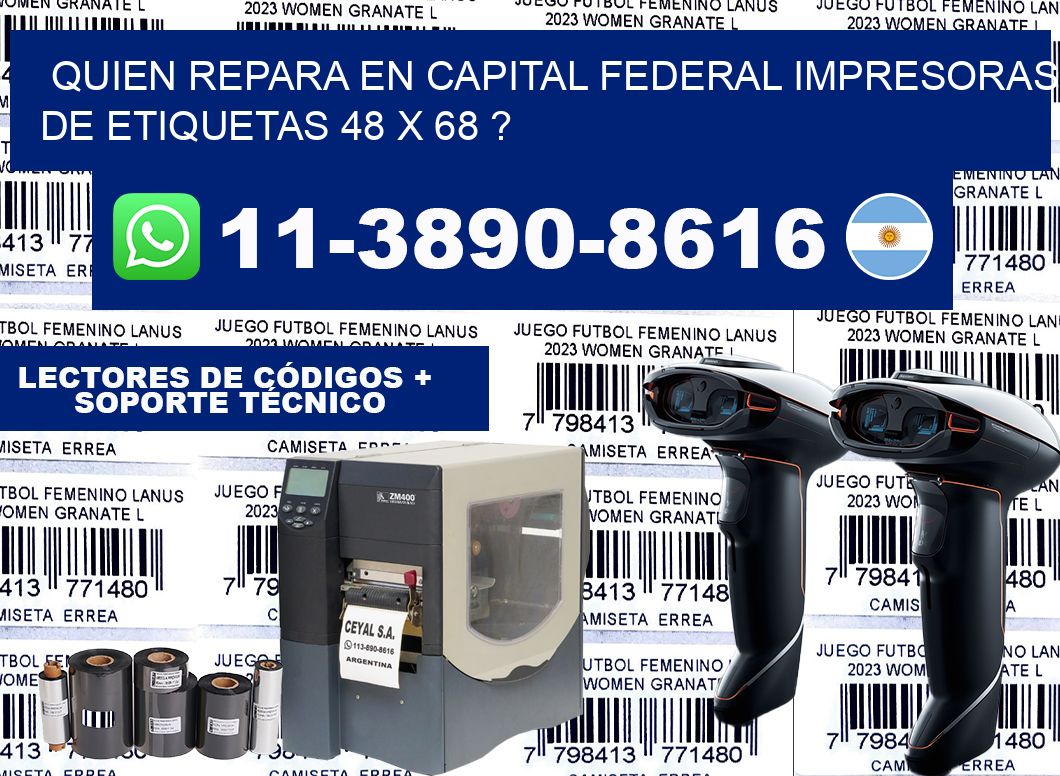 quien repara en capital federal impresoras de etiquetas 48 x 68 ?