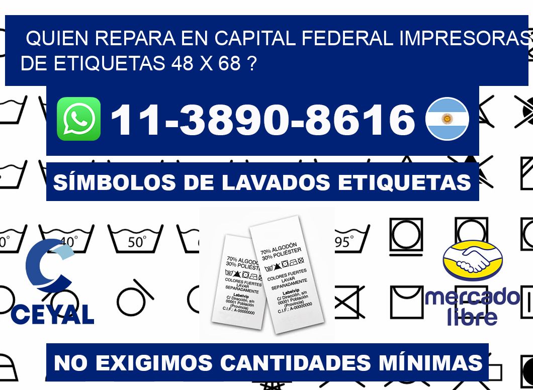 quien repara en capital federal impresoras de etiquetas 48 x 68 ?