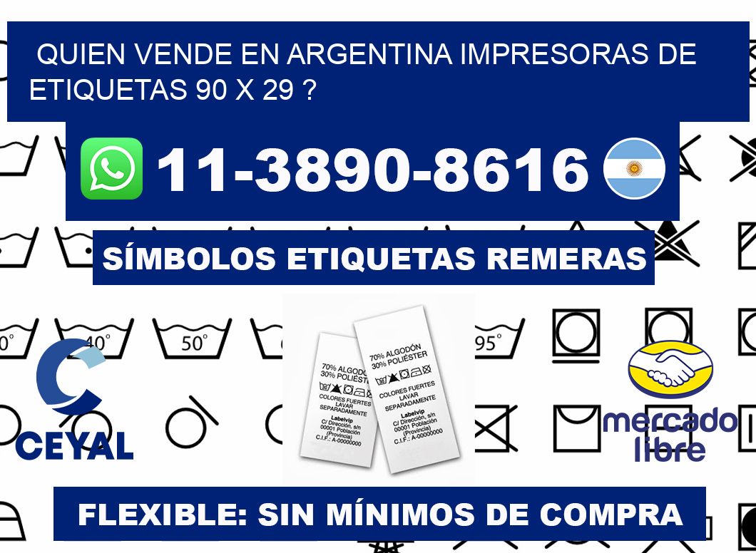 quien vende en argentina impresoras de etiquetas 90 x 29 ?